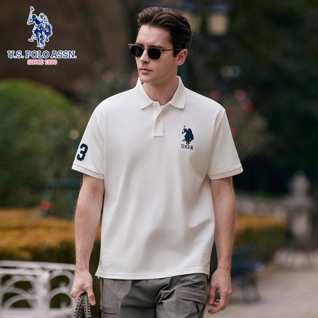 13262631.U.S. POLO ASSN夏季抗菌短袖POLO衫大码+3
