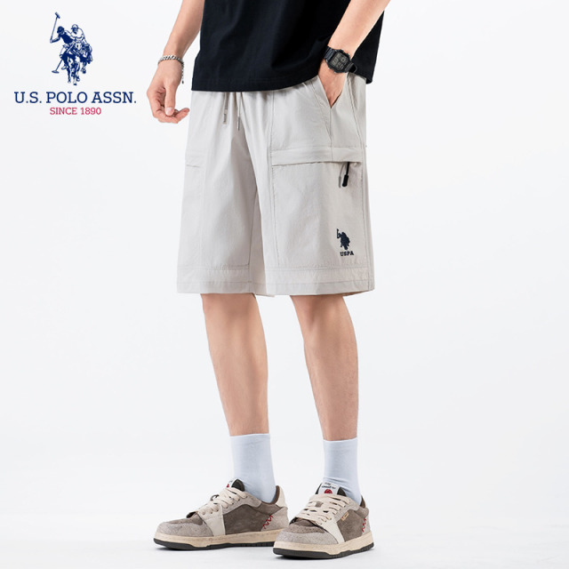 13641074.U.S. POLO ASSN.男士夏季外穿工装短裤休闲五分裤