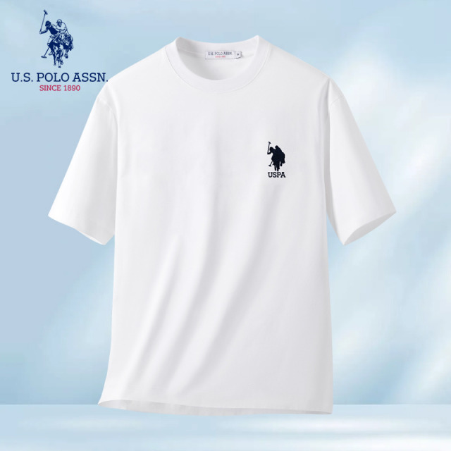13639972.U,S,POLO ASSN.夏季男女款棉空气层重磅短袖T恤