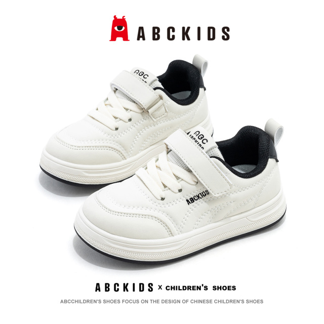 13730344.ABC kids儿童小白鞋轻便软底男童板鞋女童休闲运动鞋