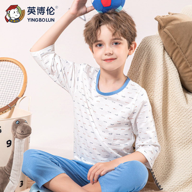 13438443.(清仓链接)英博伦男女童夏春夏家居服套装