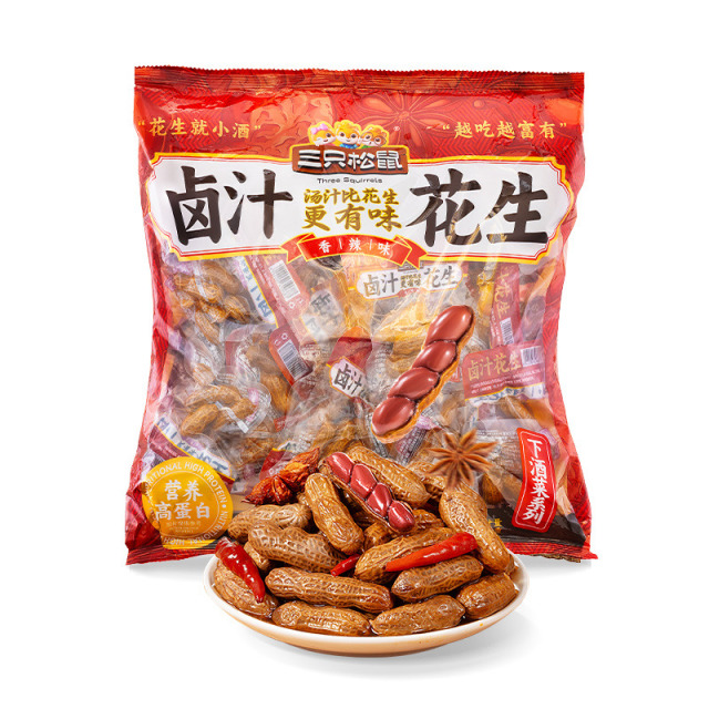 12685742.【非遗名小吃 汤汁比花生更有味】卤汁花生/香辣味/960g