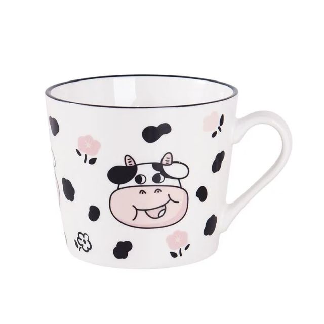12879737.OFFICE NOKI 可爱奶fufu杯子牛奶杯网红陶瓷杯面包宿舍用喝水水杯马克杯高颜值