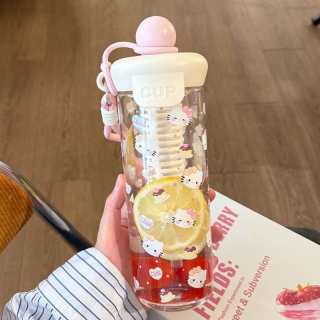 13469345.OFFICE NOKI 2026新款高颜值水杯夏季塑料杯可爱卡通学生便携水杯大容量吸管杯