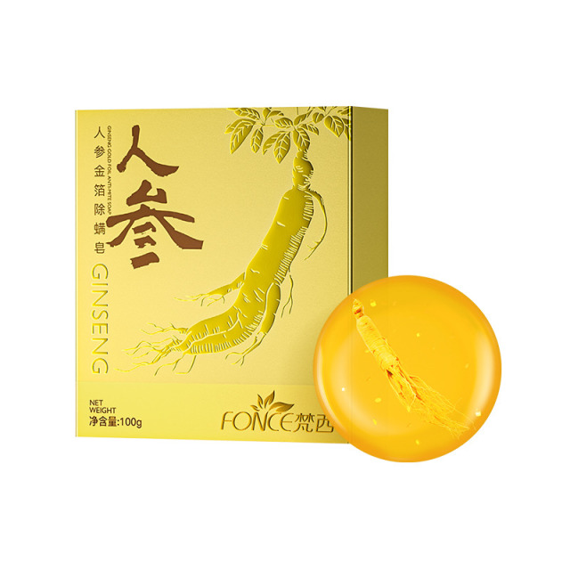 10956214.梵西人参金箔除螨皂 控油清洁 100g/盒