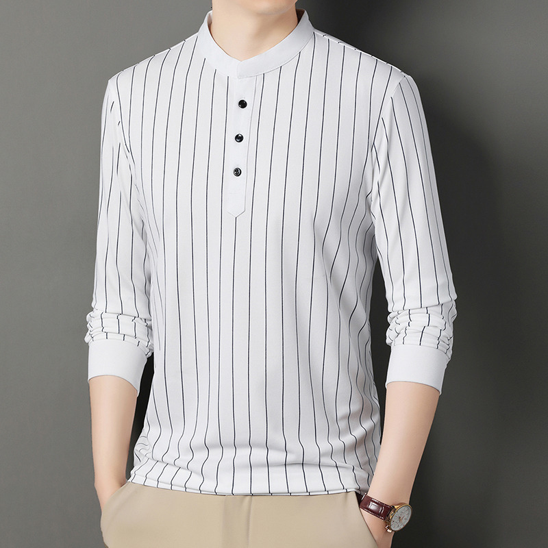 11645289.雄狮长袖T恤男士polo衫商务休闲大码打底衫上衣服