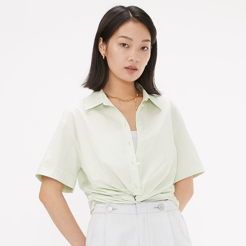 13272879.短袖白衬衫女士设计感小众潮夏季新款休闲上衣MVWS329A