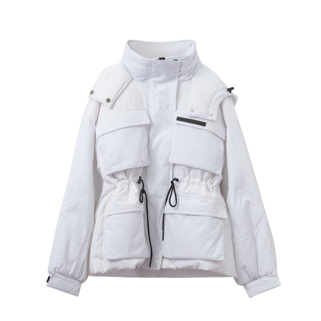 13272887.反季清仓！冬新款轻薄黑色工装风羽绒服外套HVDJ728F