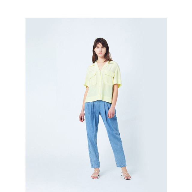 13272745.女装夏季韩版休闲白色+-5JEAN牛仔裤HUDP321F