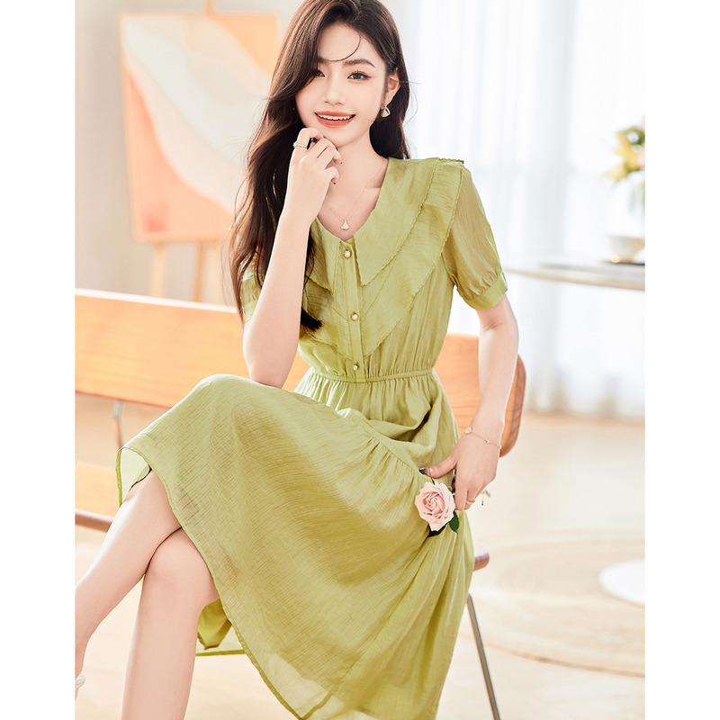 9225639.夏季新款设计感小众时尚显瘦小个子连衣裙