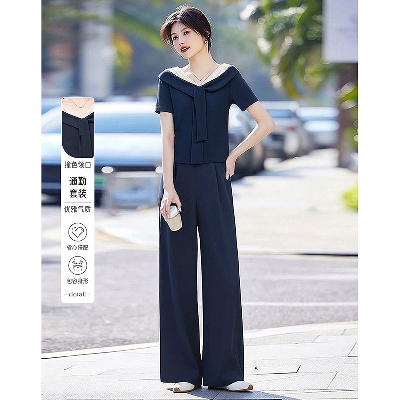 13435514.【26夏日穿搭】设计感小众时尚气质显瘦小个子女式通勤套装