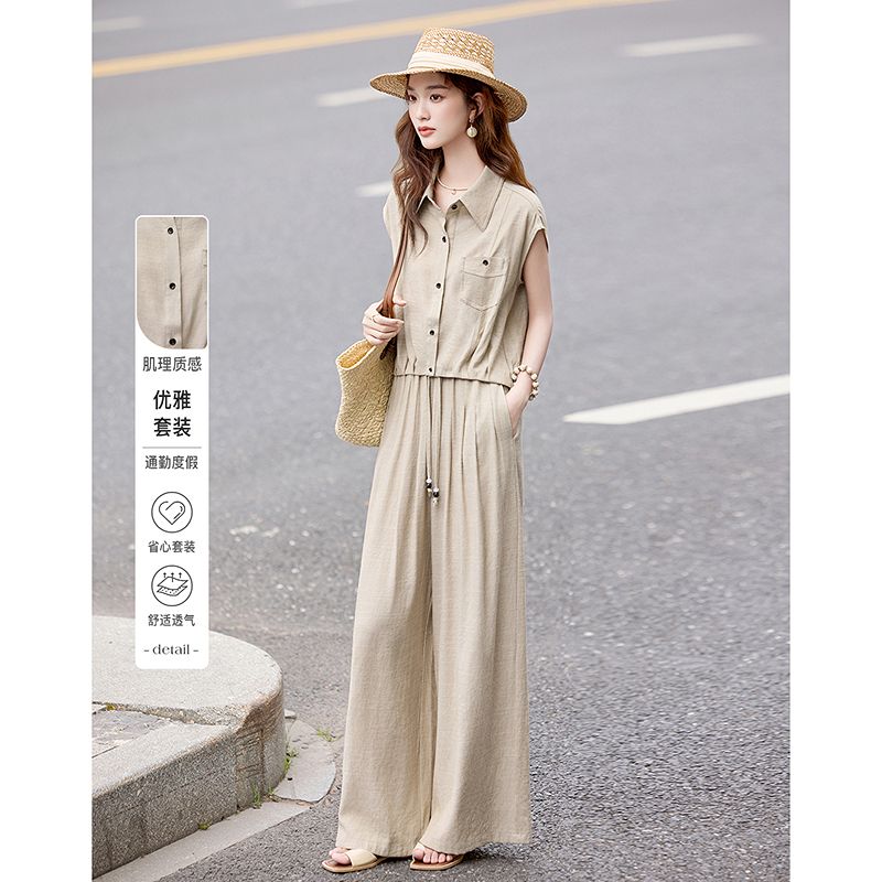 13625211.【26夏日穿搭】设计感小众时尚气质显瘦小个子通勤度假女式套装