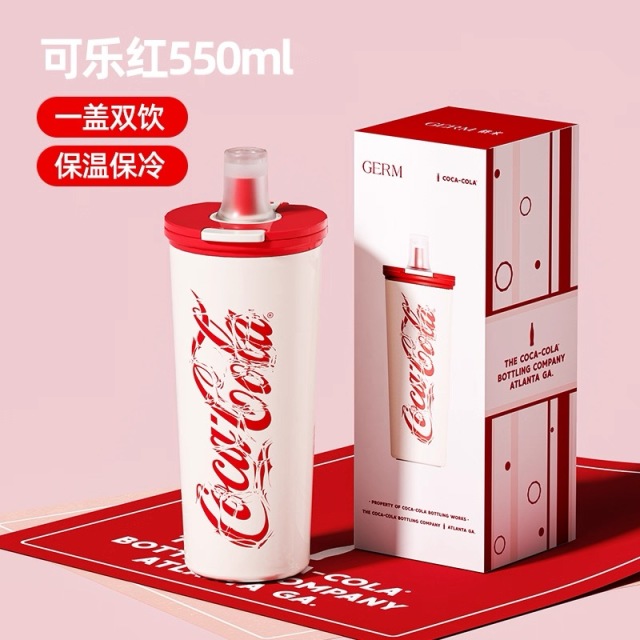 12585377.GERM 可口可乐联名款咔咔乐保温杯550ml