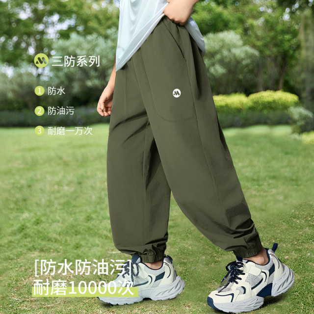 12050441.安茵儿 【三防户外工装裤】男童夏季裤子儿童防水防油污机能裤中大童裤