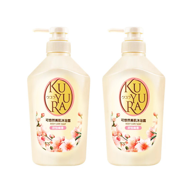 13534987.【限时直降】日本进口资生堂可悠然美肌沐浴露家庭装550ml*2男女沐浴乳液焕新