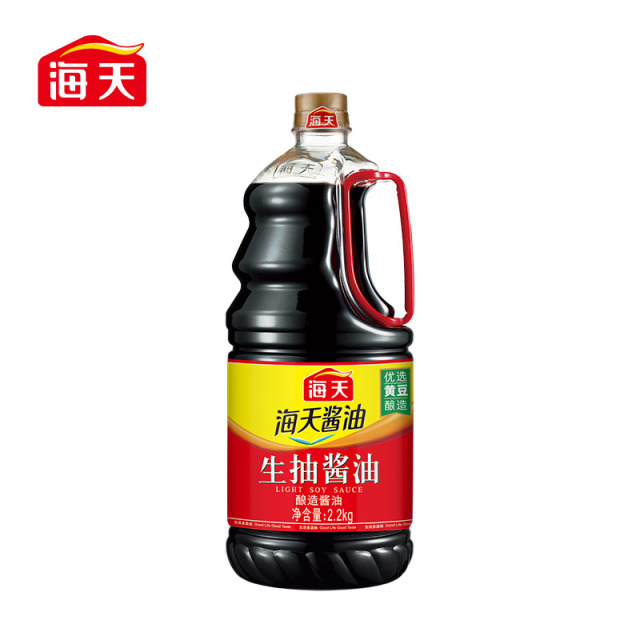 13367022.海天生抽酱油2.2kg商用家用厨房炒菜烹饪优选黄豆酿造