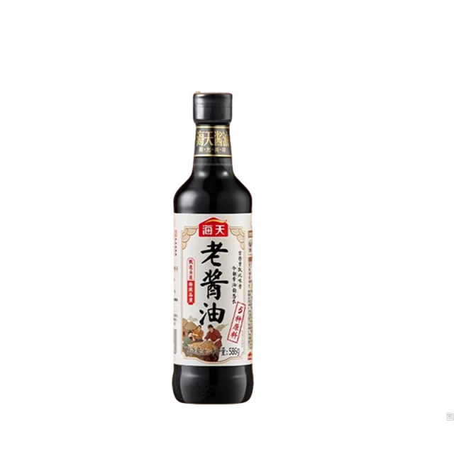 13437353.海天老酱油586g古法酿造头道特级生抽家用酱油凉拌炒菜调味增香调味料
