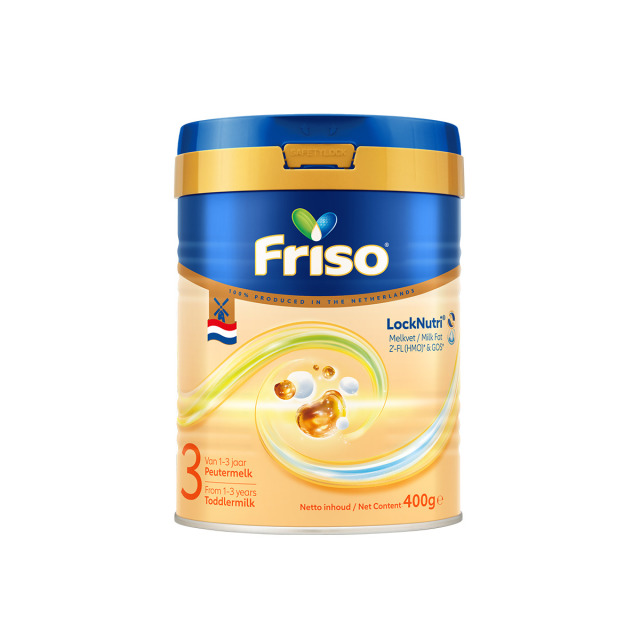12386981.【品牌直供 白金版升级】Friso美素佳儿荷兰白金版升级版婴幼儿奶粉3段400g 单罐装