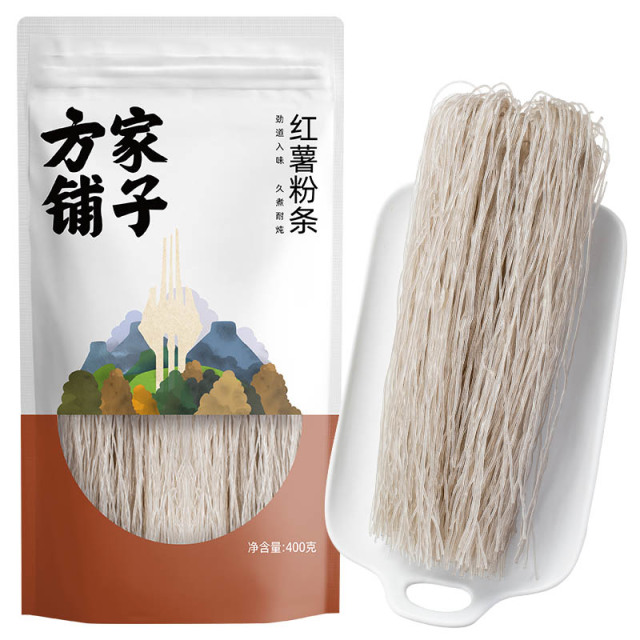 12688499.方家铺子 纯红薯粉条 久煮不糊酸辣粉火锅食材配料竖粉地瓜粉 400g/袋 【方家铺子】红薯粉条400g/袋装