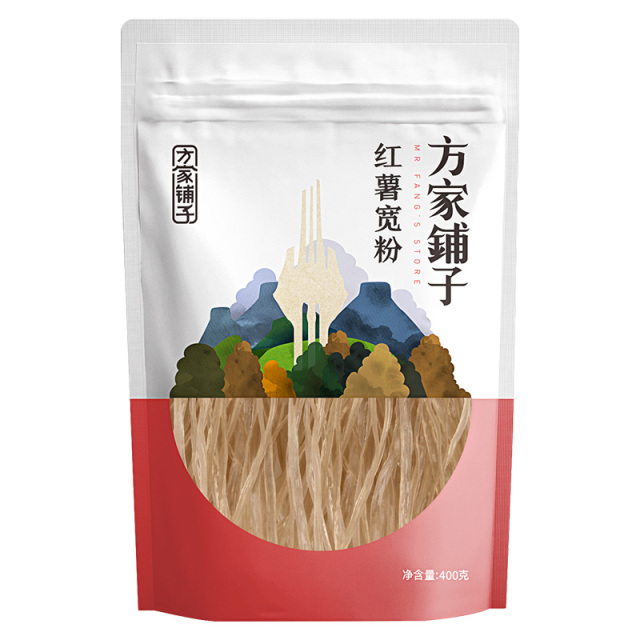 12688498.方家铺子纯红薯宽粉400g 火锅食材配料 地瓜粉 红薯粉条粉丝始于1906【方家铺子】红薯宽粉400g/袋装