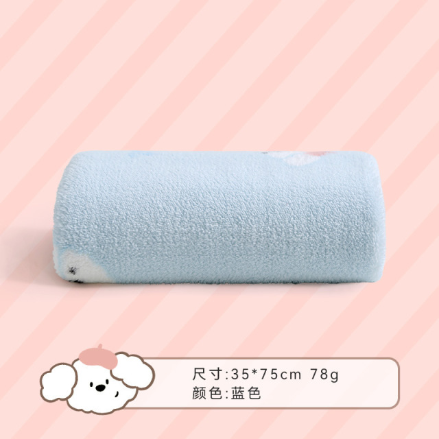 13703748.【三利官方旗舰店】毛巾珊瑚绒毛巾印花面巾家用卡通洗脸巾成人大洗澡巾情侣面巾