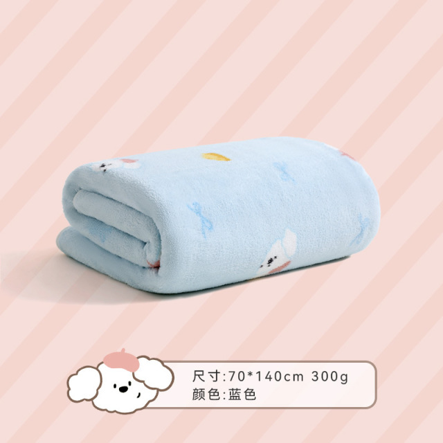 13716831.【三利官方旗舰店】加厚加大尺寸珊瑚绒浴巾家用卡通浴巾加大90*170印花洗澡巾成人裹澡巾