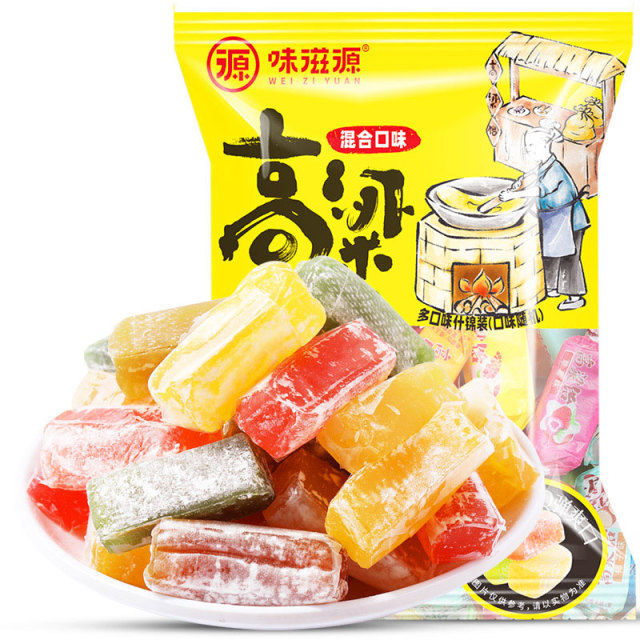12993170.高粱饴500g/袋 混合味糖果水果味糖果拉丝糖年货糖果零食品