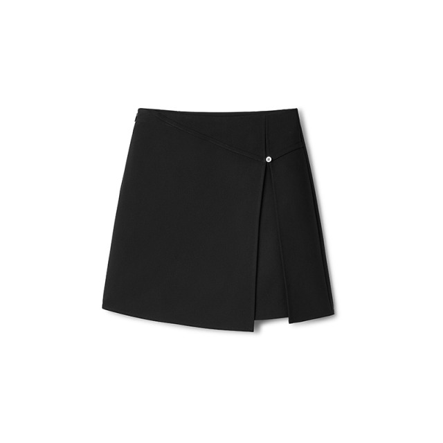 12297823.TKY SHOP简约百搭短裙2025夏新品女高腰不规则下摆半裙