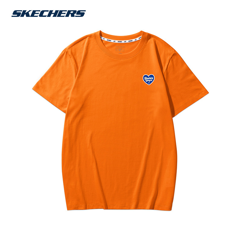 10770535.Skechers斯凯奇夏新款男女同款运动百搭短袖休闲运动t恤女时尚