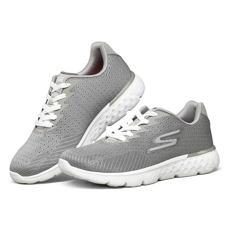 11536273.Skechers斯凯奇情侣鞋女鞋轻便缓震跑步鞋绑带休闲鞋运动鞋