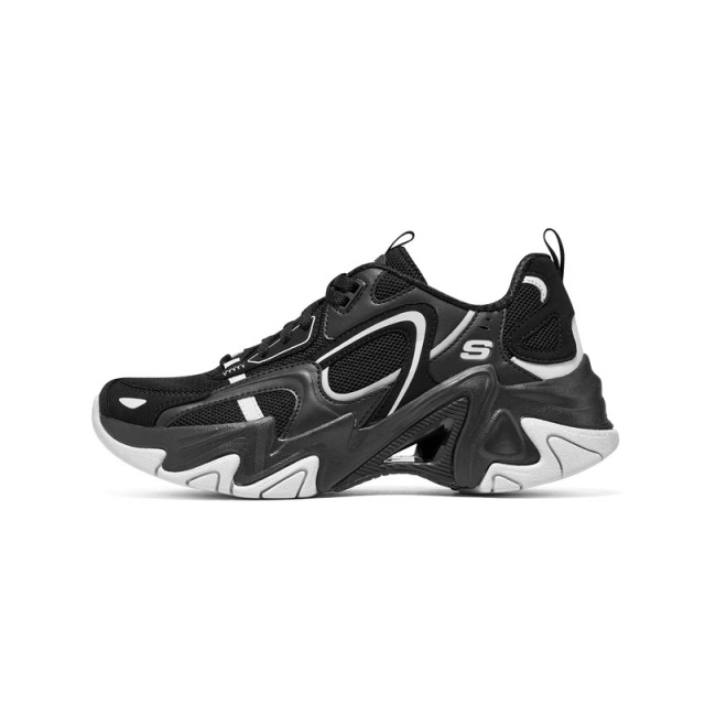 12619095.Skechers斯凯奇新款男女复古时尚三代机甲鞋轻质厚底老爹鞋896260