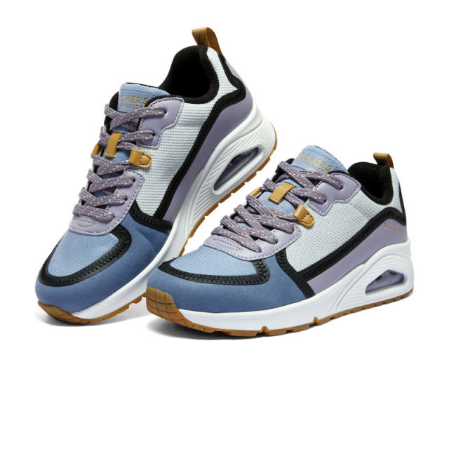 12695609.Skechers斯凯奇女鞋透气防滑缓震百搭厚底气垫休闲运动鞋155356