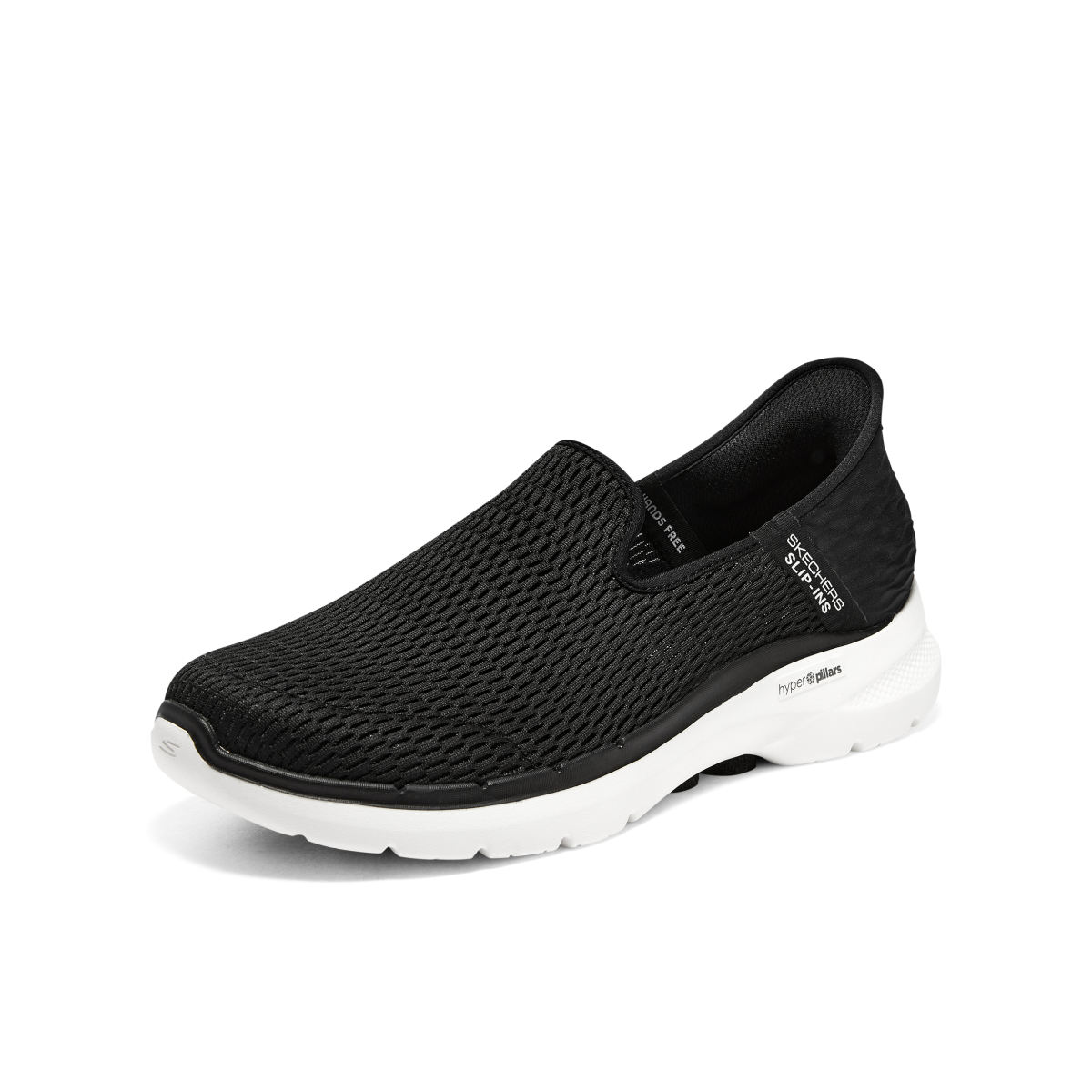 12325492.Skechers斯凯奇男士一脚蹬闪穿鞋轻便透气低帮休闲健步鞋男894234