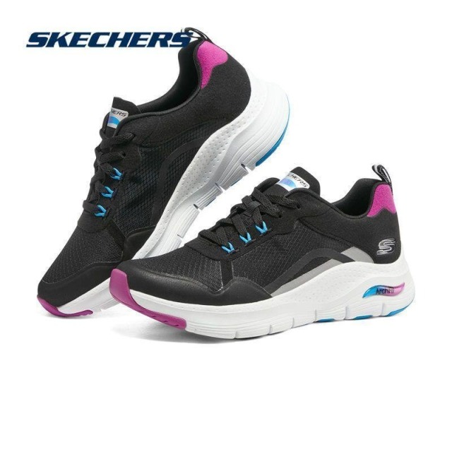 13267121.Skechers斯凯奇春夏女舒适休闲鞋户外透气运动鞋综训跑步鞋149928