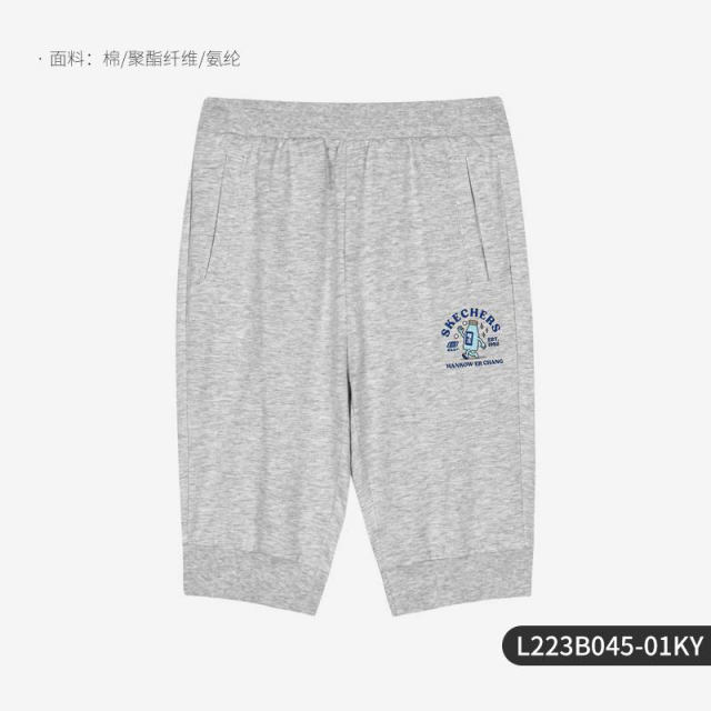 13286318.Skechers/斯凯奇正品汉口二厂联名夏季儿童运动七分裤L223B045