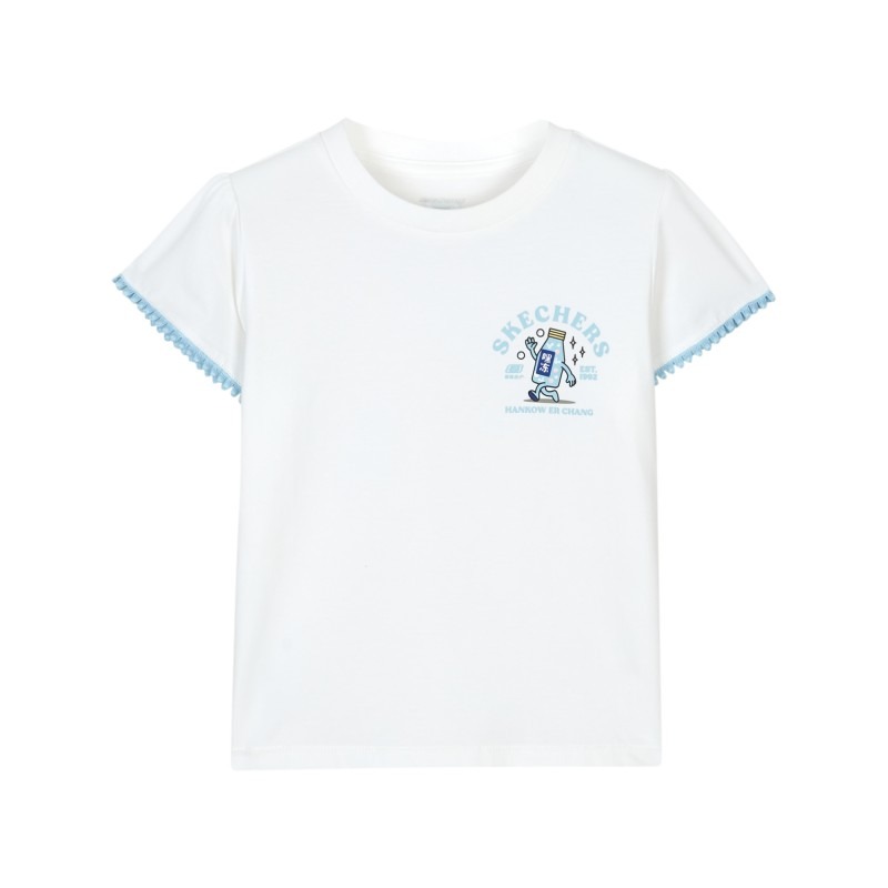 13290708.斯凯奇正品清仓夏季儿童轻薄透气短袖上衣T恤L223G004