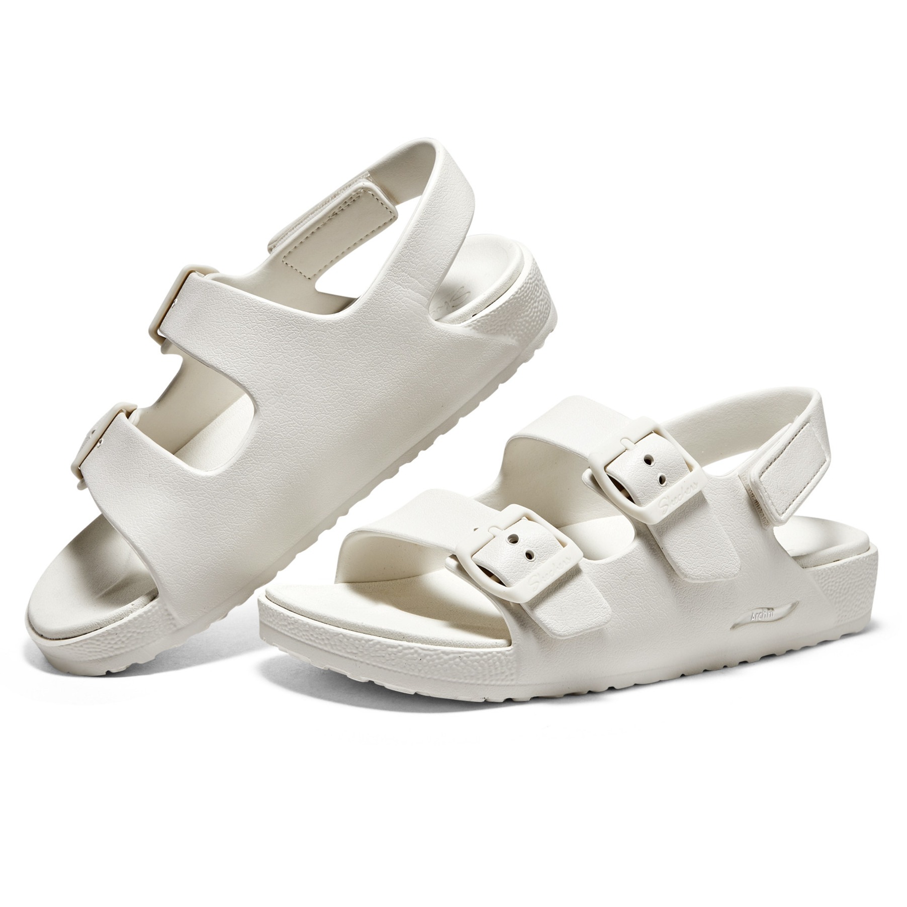 13508237.Skechers斯凯奇女鞋泡泡鞋2025夏凉拖鞋子足弓支撑厚底休闲111597