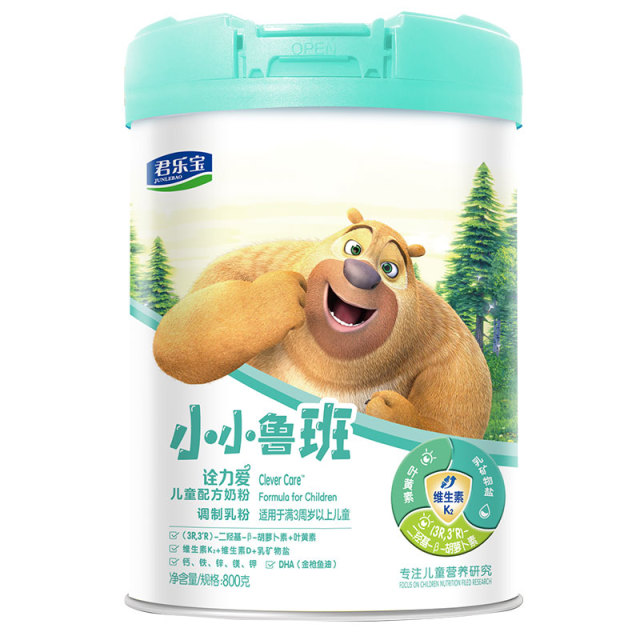 11923071.【品牌直供】【6罐送2袋奶片】君乐宝诠力爱小小鲁班奶粉4段儿童学生成长配方3岁以上800g四段