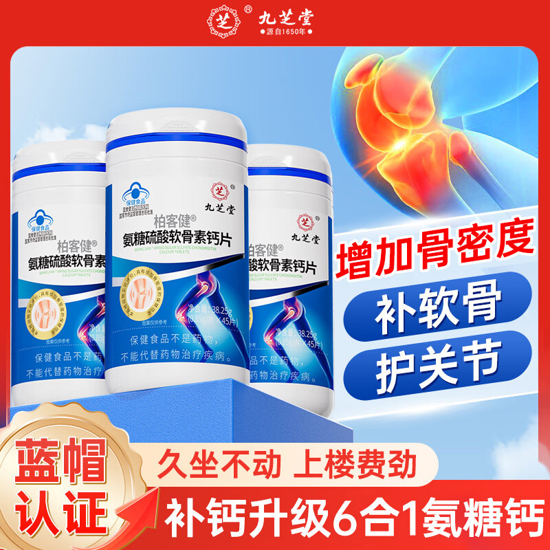 13528997.九芝堂氨糖硫酸软骨素钙片中老年人呵护关节
