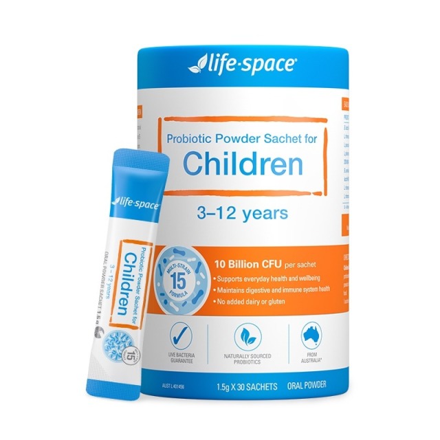 11950883.lifespace 儿童益生菌粉1.5g*30袋宝宝肠胃活菌桶装 升级新品便携独立包装