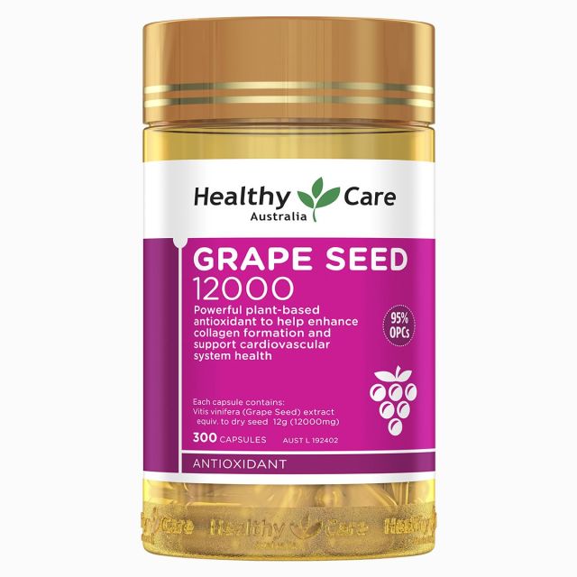 12474208.【提亮肤色】Healthy Care 葡萄籽胶囊原花青素精华女士抗氧化300粒