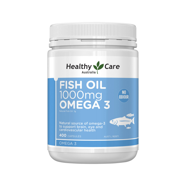 12699616.Healthy Care 澳洲深海鱼油胶囊 400粒/瓶 健康心脑 增强抵御力