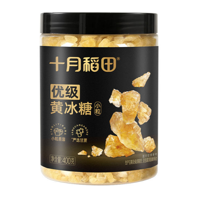 13738458.十月稻田黄冰糖400g 自然结晶 甜而不腻