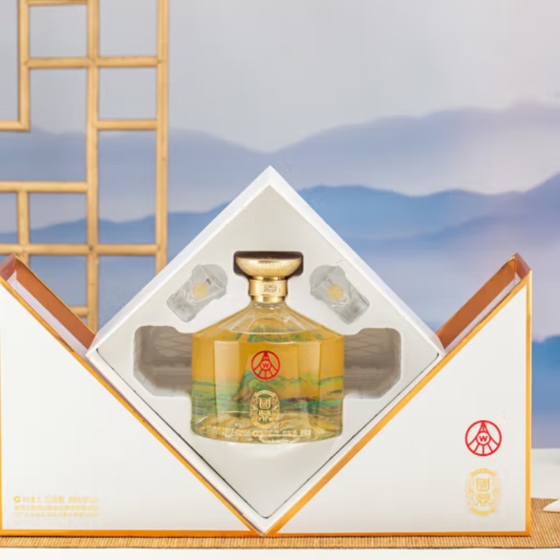 12569344.五粮液仙林生态国鼎千里江山画卷52度竹荪酒1000ml礼盒