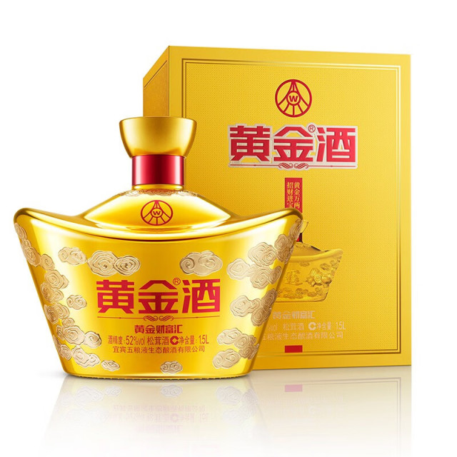 12586866.五粮液生态黄金酒黄金财富汇松茸酒1.5L/坛