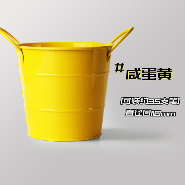 12106916.大清仓~~【库存有限~清完为止】创意笔筒高颜值网红学生桌面收纳盒化妆刷收纳筒大容量铁艺收纳筐