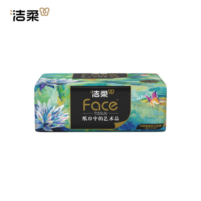 12407966.洁柔牌纸面巾(Face油画软抽)80抽4层(24包装)(电商专供)