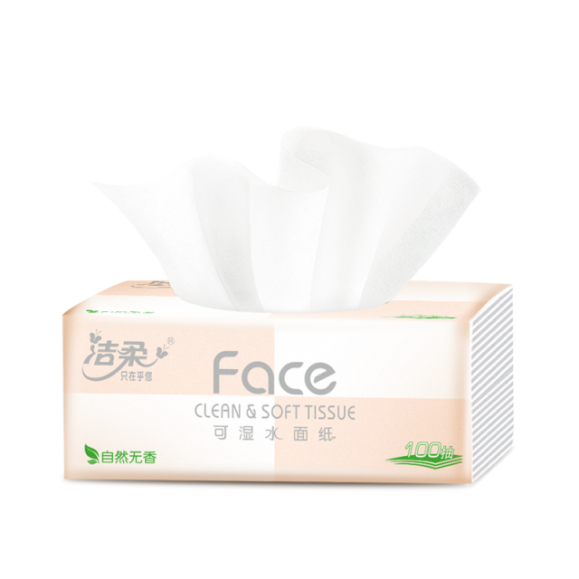 12416732.洁柔纸面巾(Face粉软抽)100抽3层(24包装)