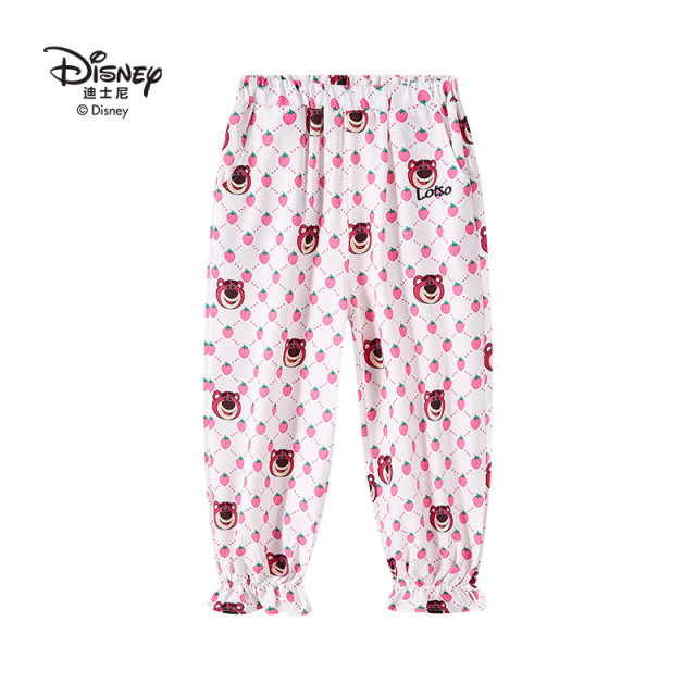 13642054.Disney/迪士尼春夏儿童休闲草莓熊薄款防蚊裤户外运动裤