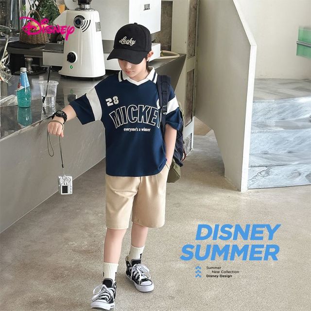 12075764.迪士尼儿童短袖套装（米奇运动POLO套装）